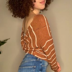 Rust colored knit sweater